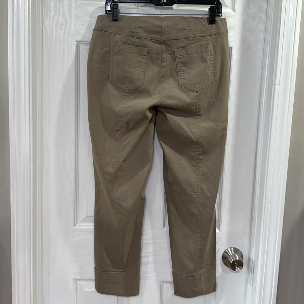 ROBELL BELLA 09 CROP CUFF TROUSER. TAUPE - Picture 6 of 10